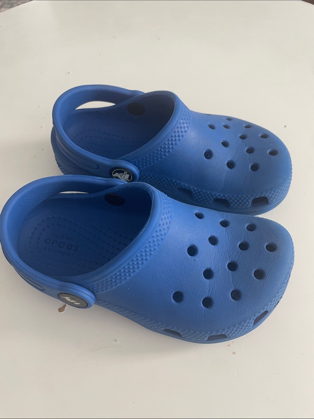 CROCS Kids Royal Blue Classic Clog Sandals